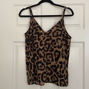 Shein v-neck leopard camisole/tank top